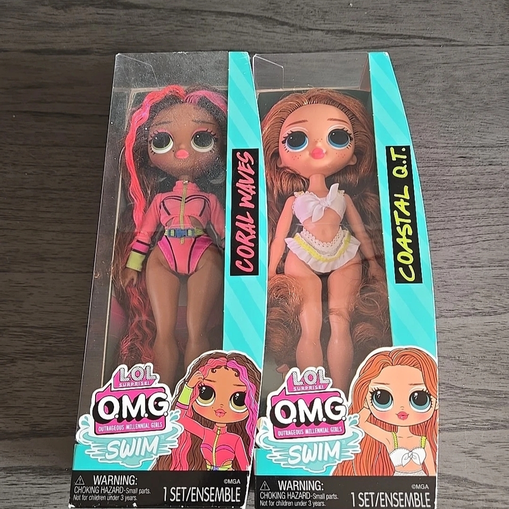 L.O.L. Surprise! O.M.G. Swim Dolls - Vibrant Pink and Chic White